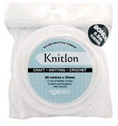 Knitlon Nylon Knitting Ribbon, White, 90m x 25mm